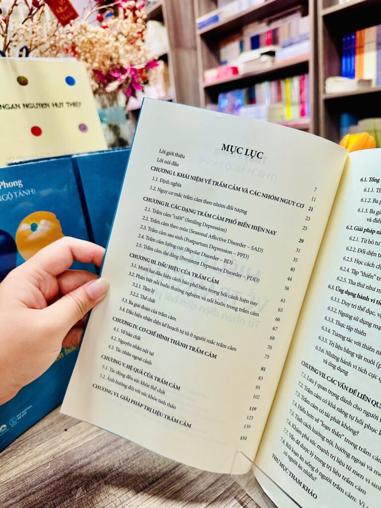 mục lục sách hiểu hơn về trầm cảm